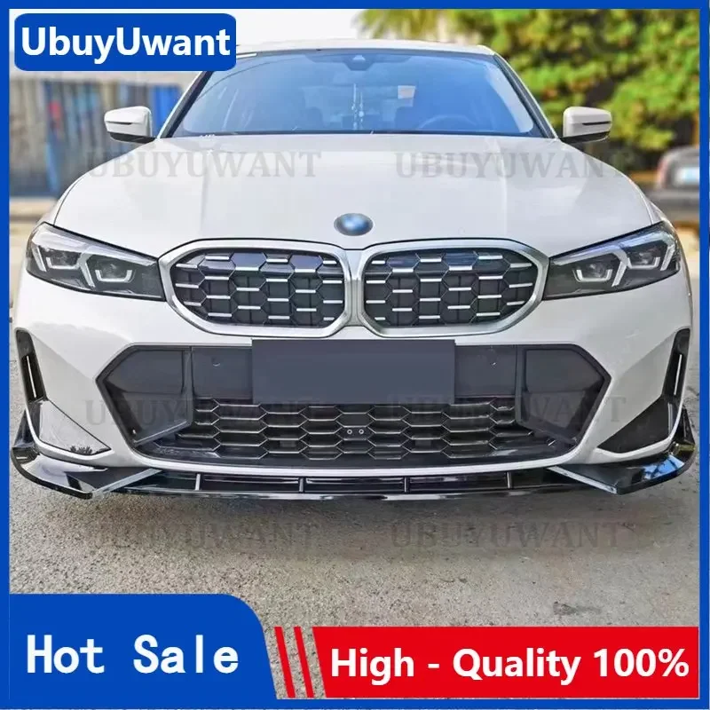 

Carbon Fiber Look/Black Car Front Bumper Lip Body Kit Spoiler Diffuser Protector Cover Deflector Lips For BMW G20 2022-2023
