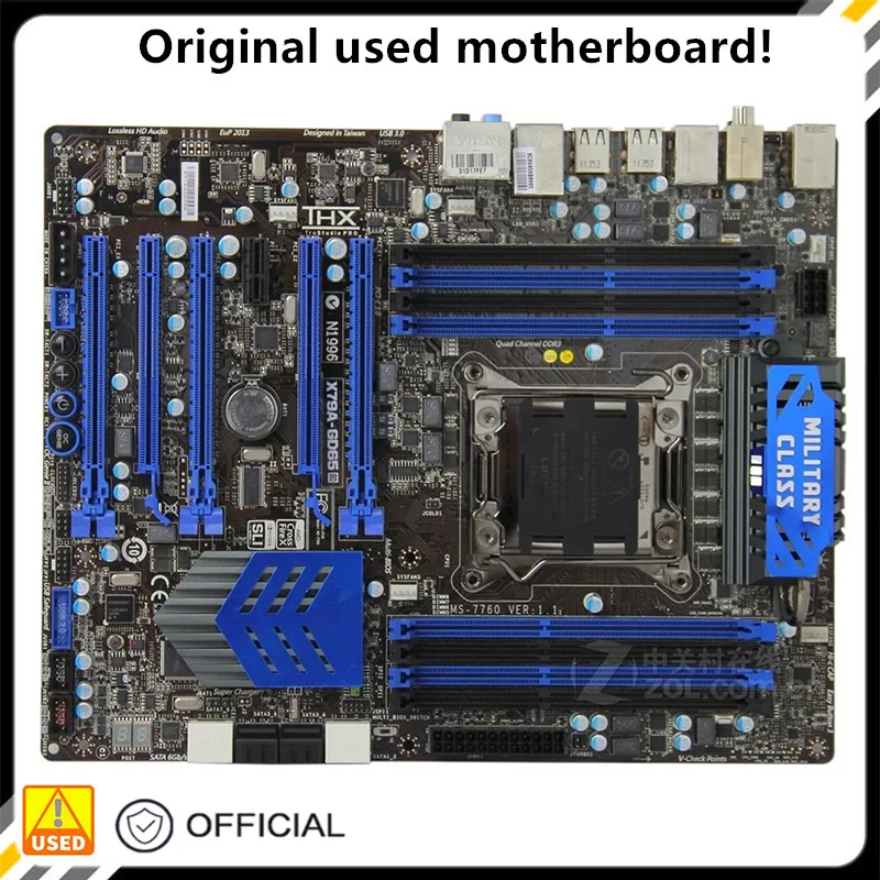 Per Il X79A-Gd65 Usato Originale Per La Scheda Madre Intel X79 Socket Lga 2011 Ddr3 Scheda Madre Lga2011