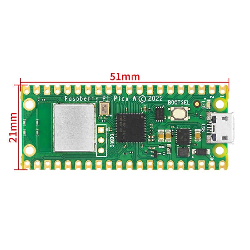   Pico W   ⺻ ŰƮ,  Wifi RP2040 ũ Ʈѷ Pico W  