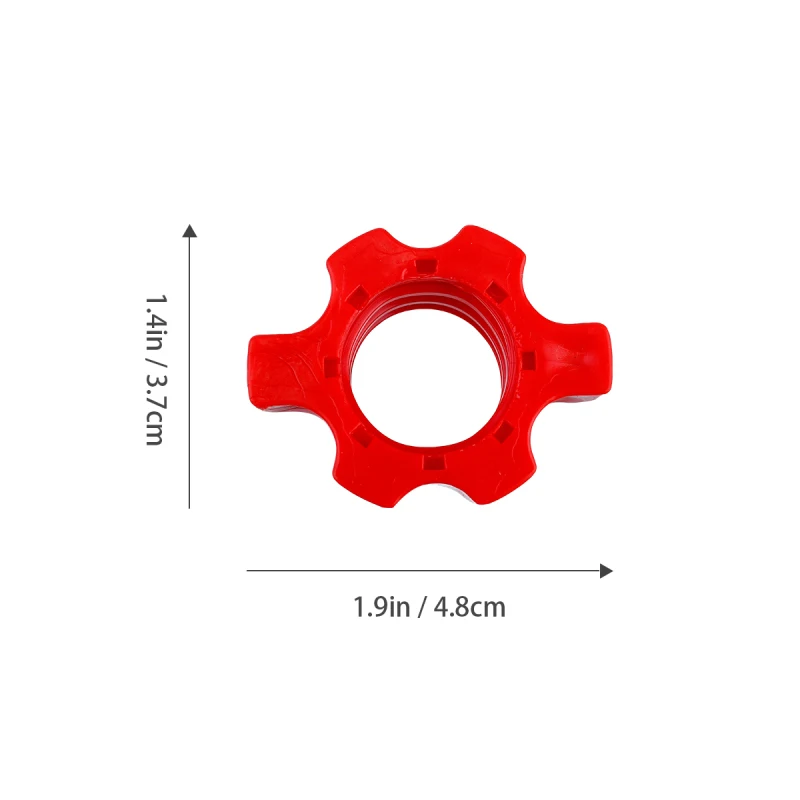 Description Picture 2 of item4pcs Dumbbell Rod Nuts Non-Slip Hex Nut Spinlock Collars Spin- Collar Screw Clamp For Barbells Bars Weight Lifting
