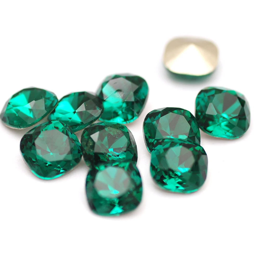 10PCS Mehrfarbige Strasssteine 5A Glas Kristall Kissen Schmuck Dekorationen Lose Kleber Auf Nail art Strass Strass Für Kleidungsstück – Detail 23
