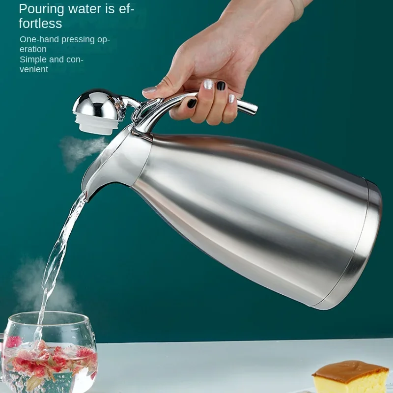 

304 Stainless Steel Insulated Kettle Commercial and Household Hot Water Bottle Restaurant Quality Thermos High-Capacity