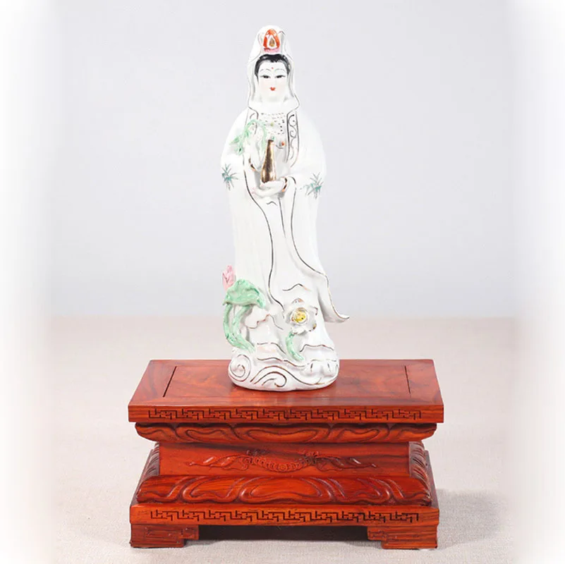 Buddha Base, Solid Wood, raised for the worship of Guangong, Goddess of Wealth, God of Goddess of Avalokitesvara Brackets