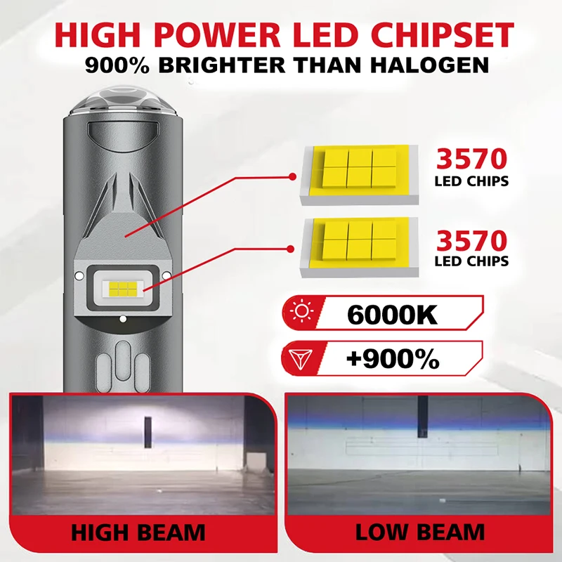 1PC H4 BA20D P15D 1:1 LED 모토 헤드라이트 화이트 6000K DRL 스포트라이트 3570 LED 하이/로우 빔 오토바이 램프 모토 액세서리