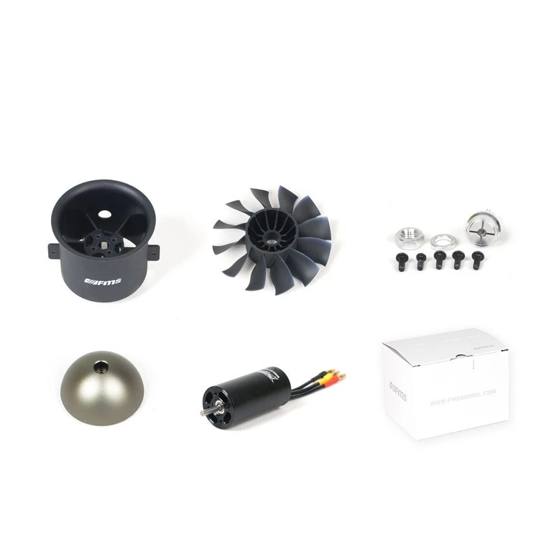 FMS 70mm 12-Blade EDF Set Moteur 3060 KV1600 6S pour Avion RC