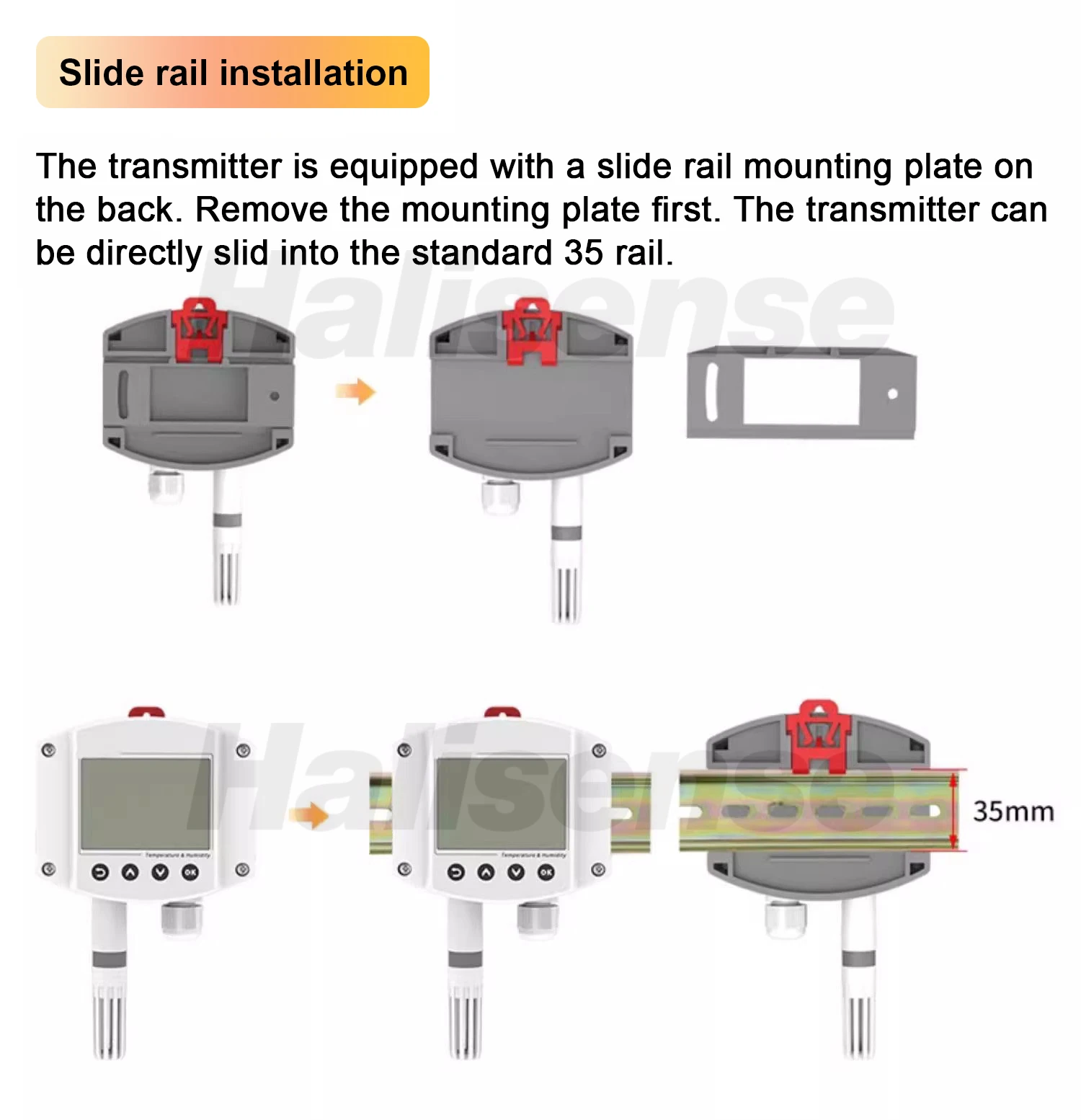 RS485 4-20mA 0-5V 0-10V Remote Monitor Wall Mount rs485 humidity and temperature