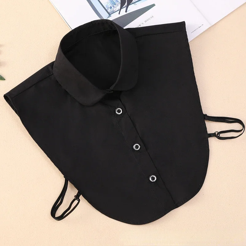 Fake Collar Detachable Collar Shawl Fashion White Black Lace Fake Collar Blouse Vintage Detachable Shirt False Collar Lapel