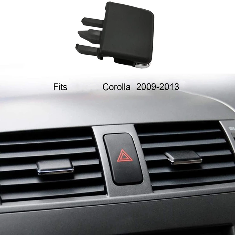 ZAPYVET Auto AC Vent Aria Condizionata Uscita Tab Clip Kit di riparazione cromato Rivestimento placcato, for Ford, for Focus, 2012 2013 2014 Clip per presa d'aria AC per auto(1pcs
