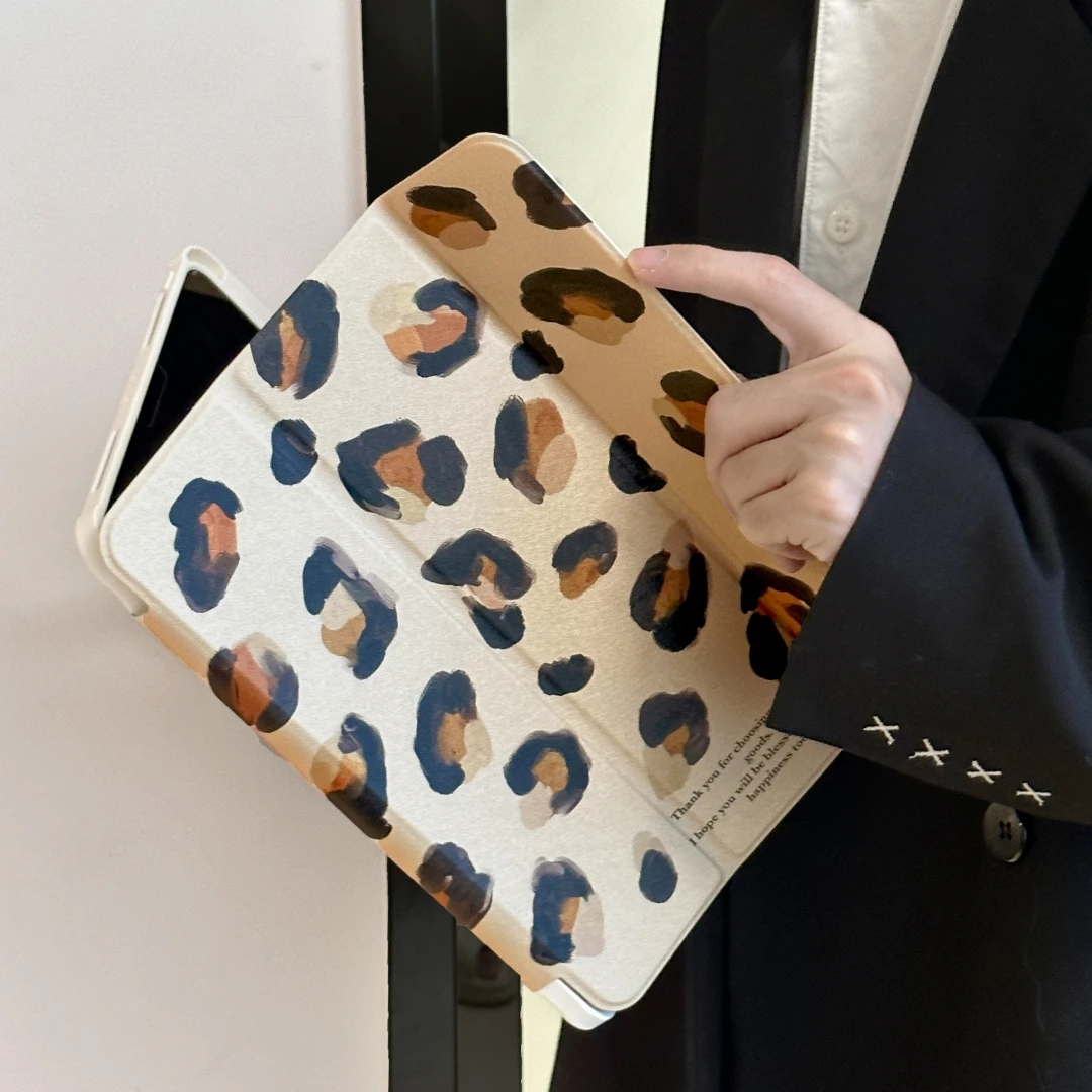 Luxury Leopard Print Case for iPad