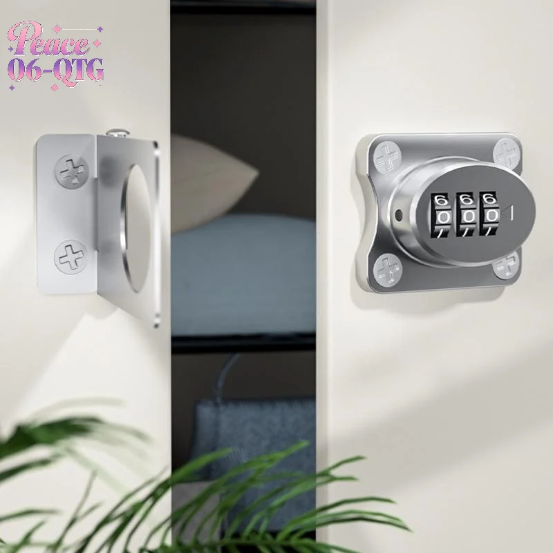 Yeni Çekmece Şifreli Kilit Ev Çok Fonksiyonlu Çocuk Güvenliği Koruma Kilidi Çekmece Dolapları Için Mekanik Şifre Kilitleri