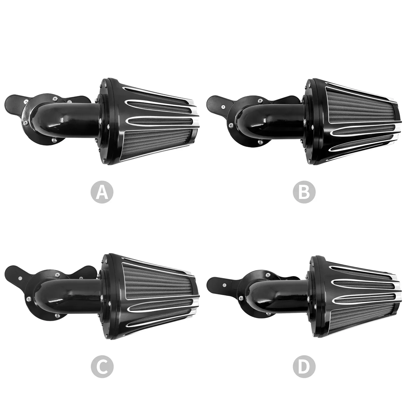 Moto CNC Filtro Aria Filtro di Aspirazione Per Harley Sportster XL 883 Touring Road King Electra Street Glide Softail Fat Bob Dyna - Image 2