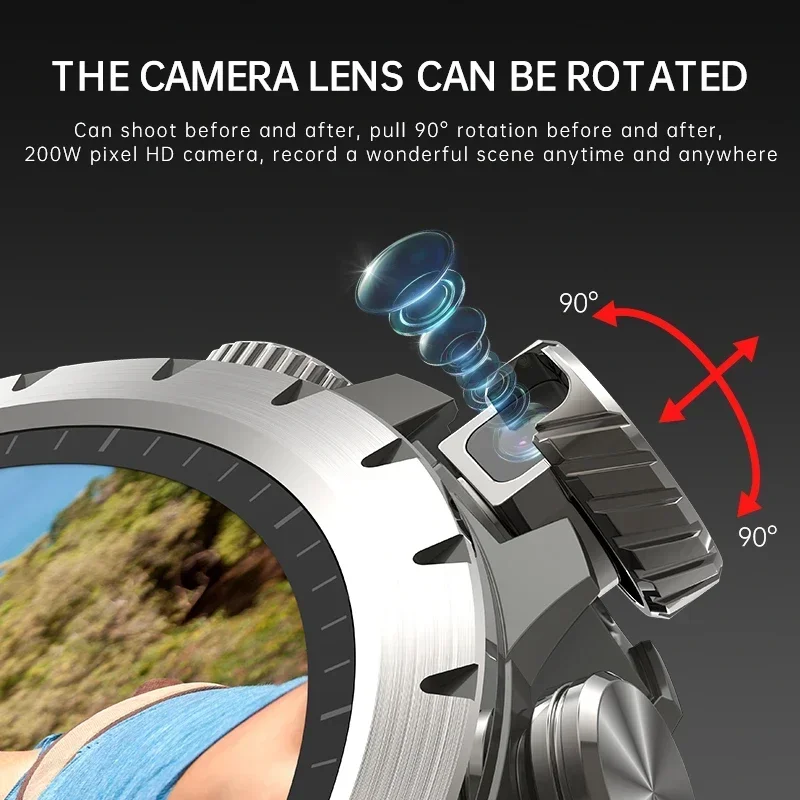 5G/4G ��ü ��Ʈ��ũ ����Ʈ �ð� 8GB+128GB RAM 1.43��ġ AMOLED 750mah ���͸� 500W ī�޶� GPS WIFI Google APP �ٿ�ε� Smartwatch