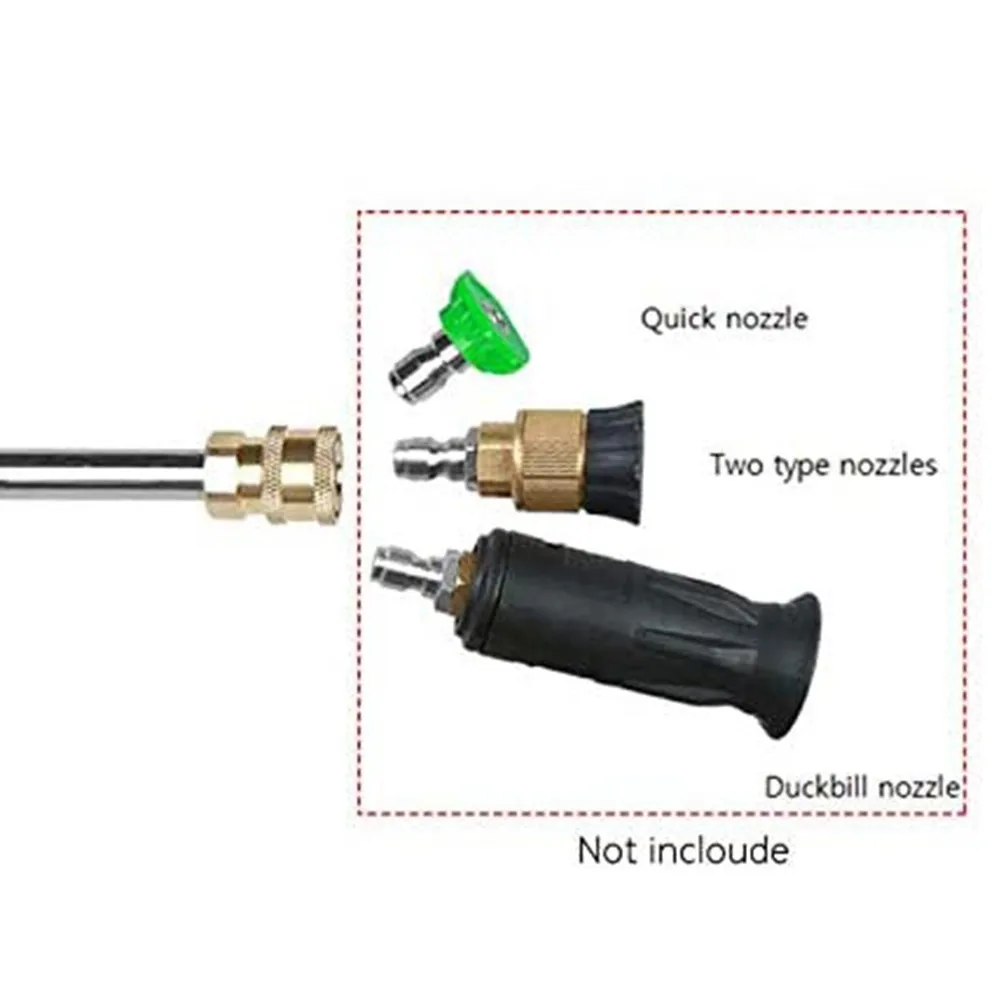 Karcher Extension Lance Pressure Washer Bent Lance Aihand Pressure Washer Extension Wand, 24FT Telescoping Power Washer Angle Karcher Roof Cleaning Attachment