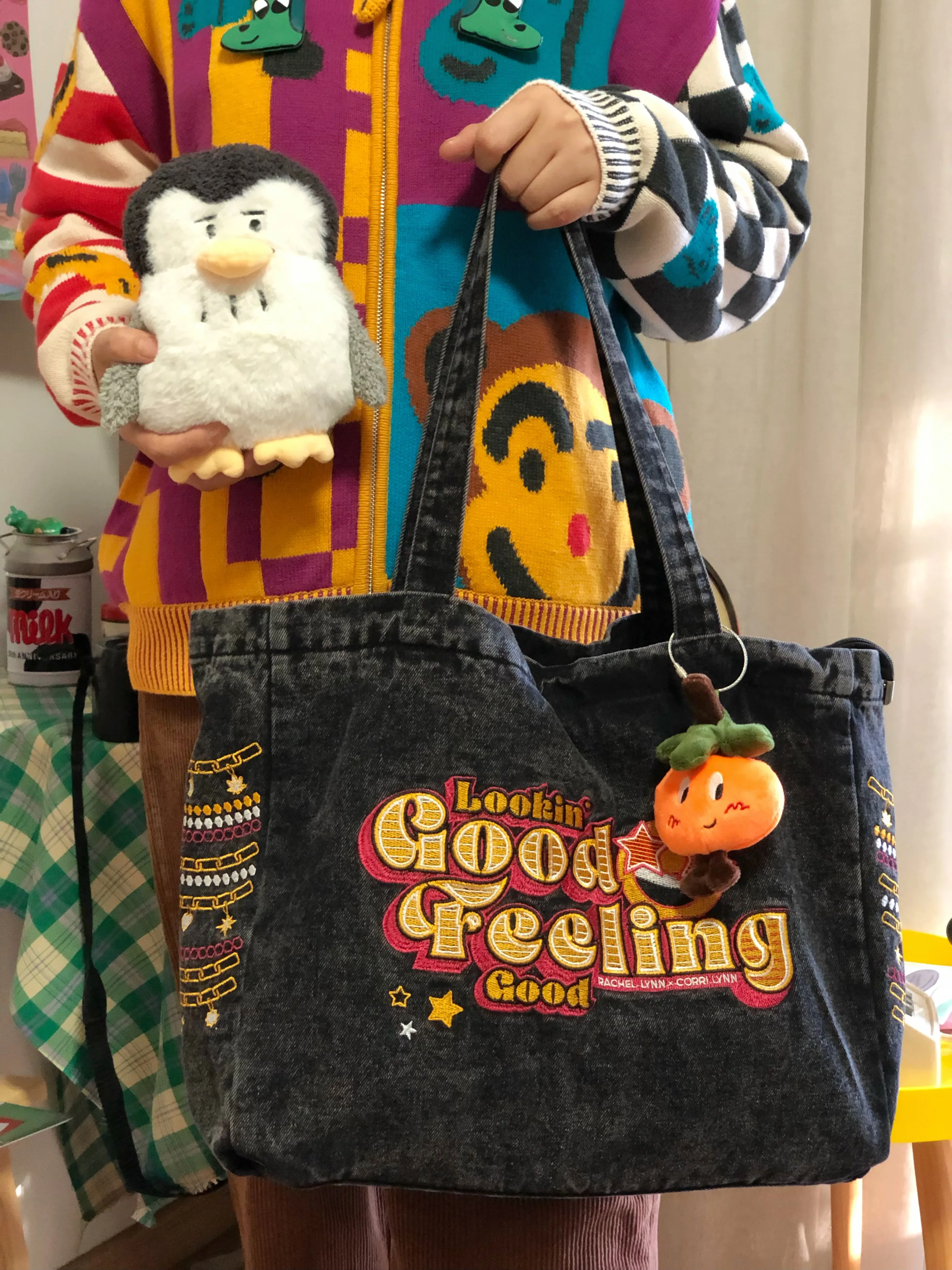 2022 New Retro Denim Jeans Embroidery Casual Tote Cool Girl Shoulder Bags Soft Student Large Capacity Shopping Handbags Vintage