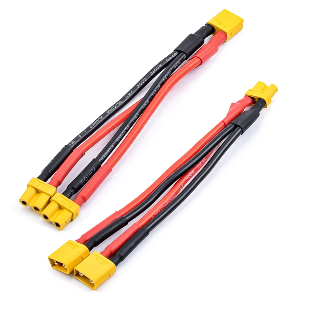 XT30 XT-30 cavo parallelo femmina/maschio cavo a Y 18AWG cavo caricabatteria da 10CM per batteria per auto Drone Rc