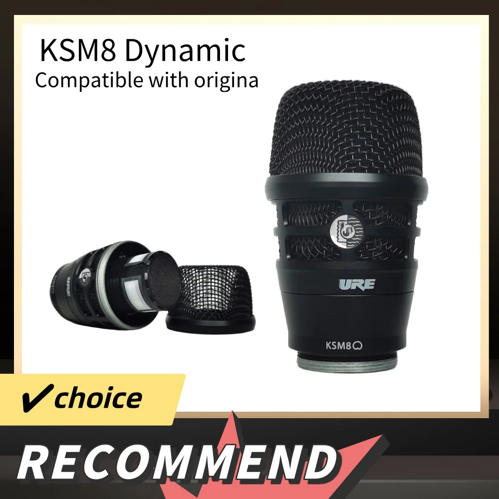 AD4D AD4Q KSM8 Dynamic Professional Stage Performance True Diversity Wireless Microphone Spare Part Handheld Pickup Head Grill