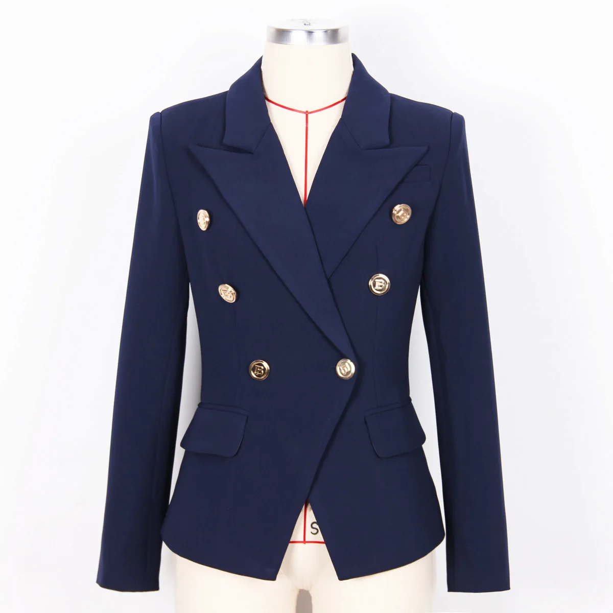 

Autumn And Winter 2022 New Fashion High End Simple Commuter Suit Collar Double Breasted Women's Suit Coat Top