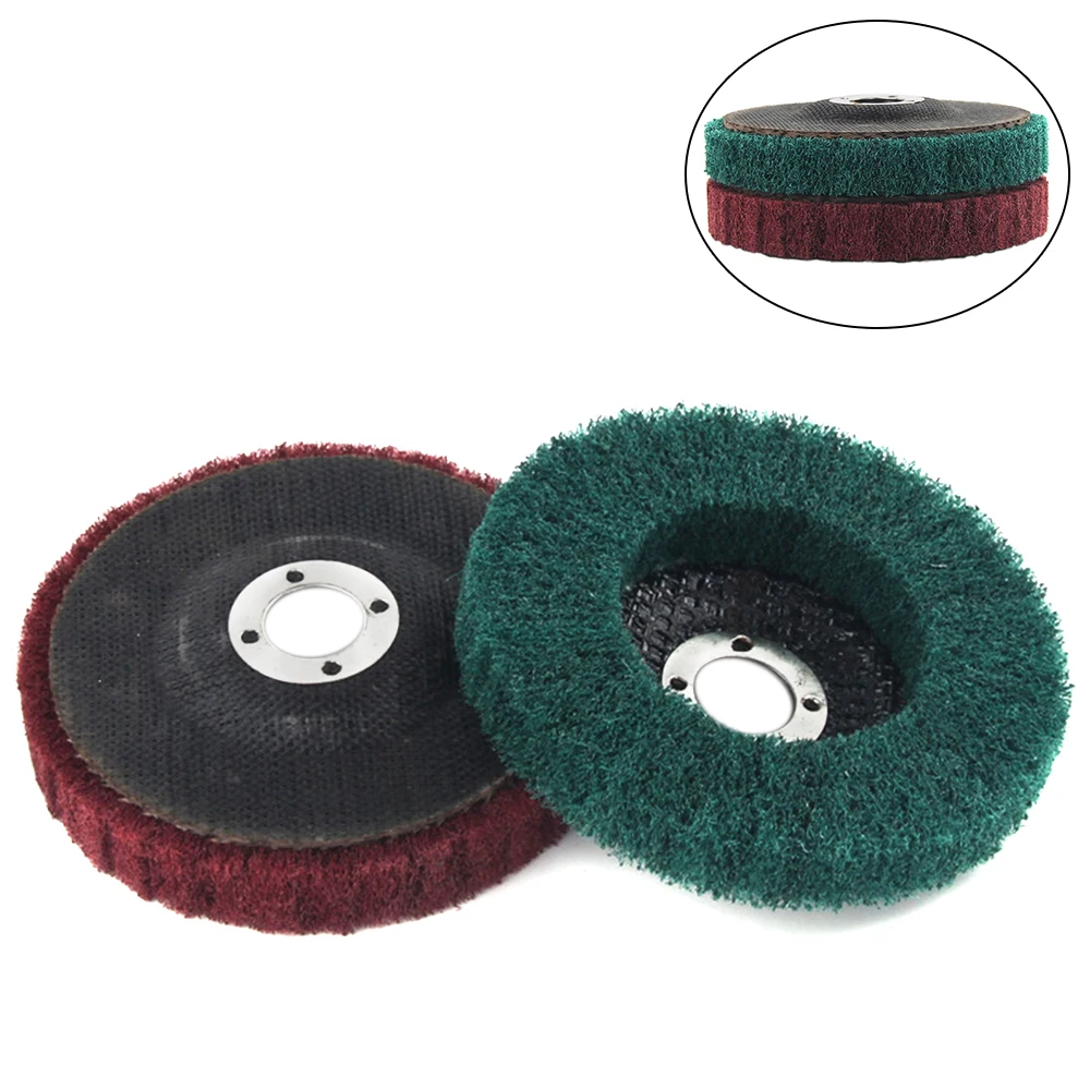 

1 Piece 100mm x 15mm 180 Grain Nylon Fiber Grinding and Polishing Wheels Brushing Wheels for Stainless Steel Metal