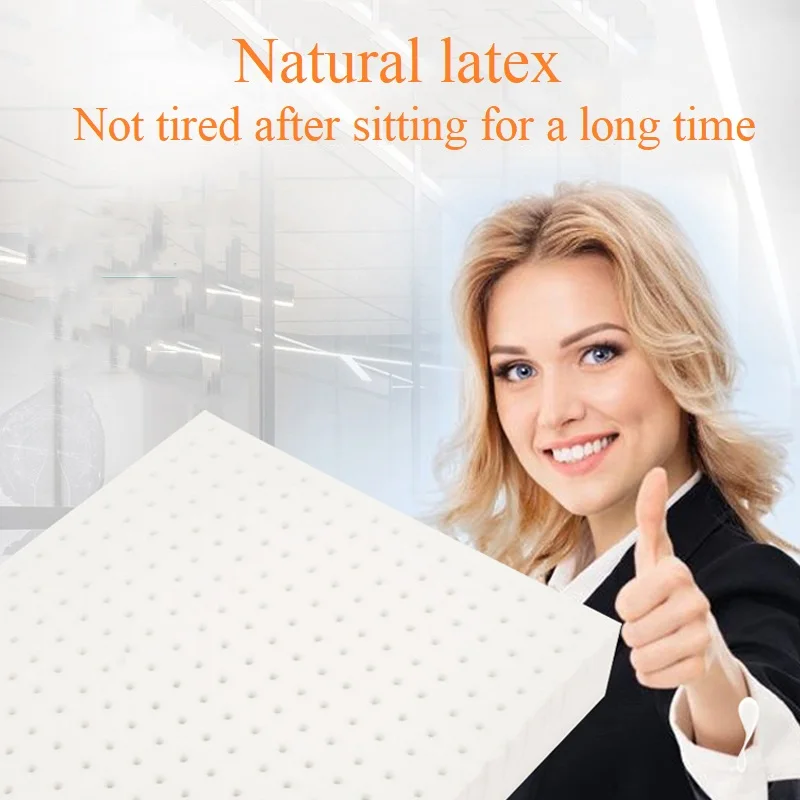 Chair Cushion 70D Natural Latex Hemorrhoid Sitting Cushion Sedentary Artifact Student Ass Cushion Dining Chair Floor bench 2