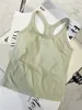 Women Longline Inner Padded Racerback Crop Tank Tops Basic Lounge Slim Fit Workout Tops for Gym Yoga Fitness 4