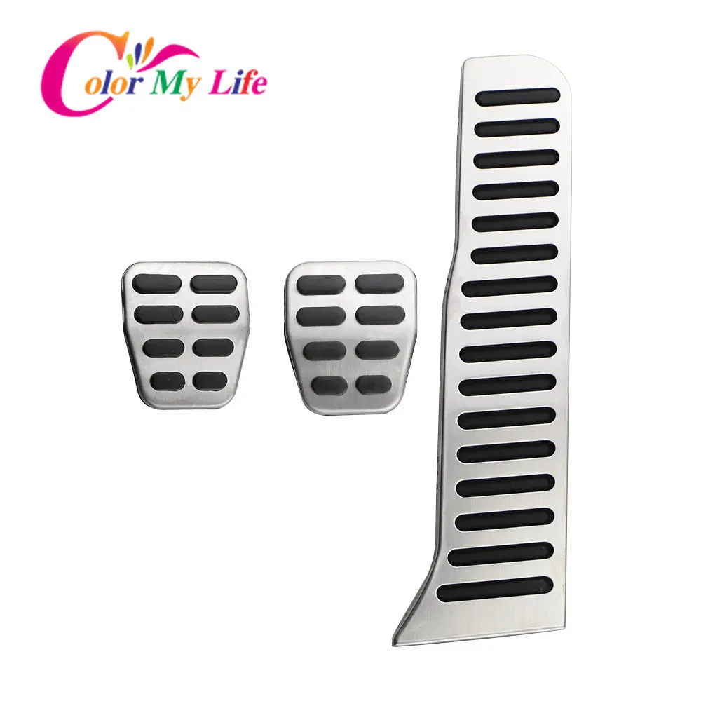 Car Pedal Cover Stainless Steel Gas Pedal Cover Car Pedals for VW Volkswagen Golf 6 TIGUAN Toureg Sagitar Jetta Mk6 Skoda Superb for Audi A3 8P
