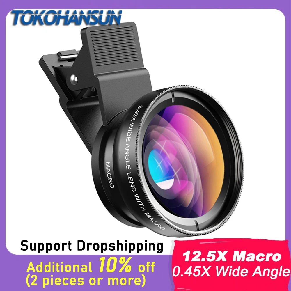 IN Phone Lens Kit 37mm 49uv Super Wide Angle