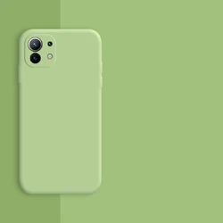 Premium Liquid Silicone Shockproof Phone Case - Soft Protective Cover for Xiaomi 12 Pro (Green)