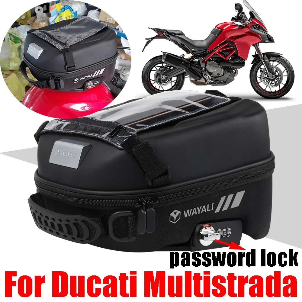 

Tank Bag For DUCATI Multistrada 950 950s 1200 S 1200S 1260 MTS V2 V4 Accessories Luggage Backpack Tanklock Phone Storage Bags