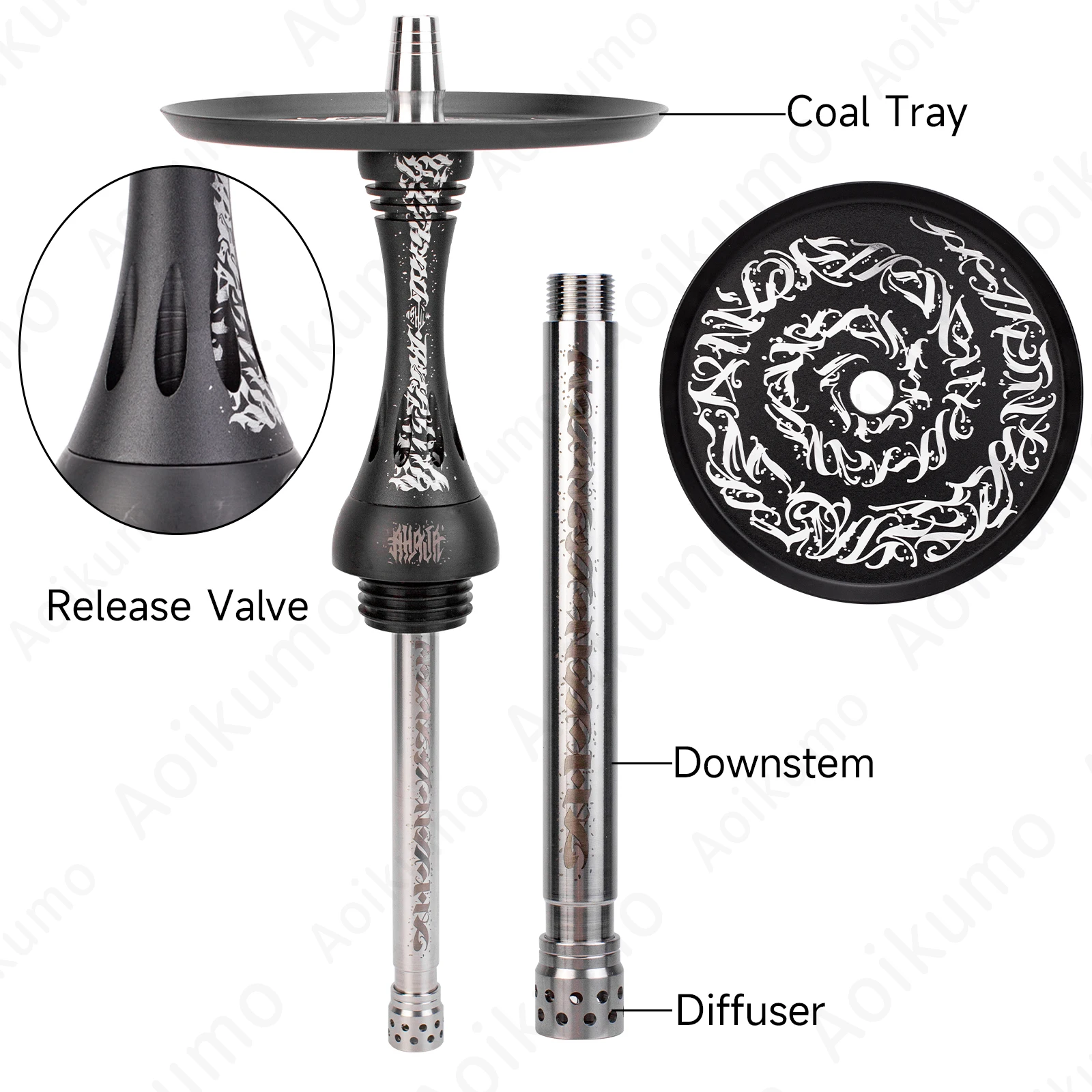 Alphas Hookah Set Model Artist Collection Shisha Hookah Narguile Sheesha Chicha Cachimbas Nargile Complete Set hookah set smoking pipe kit