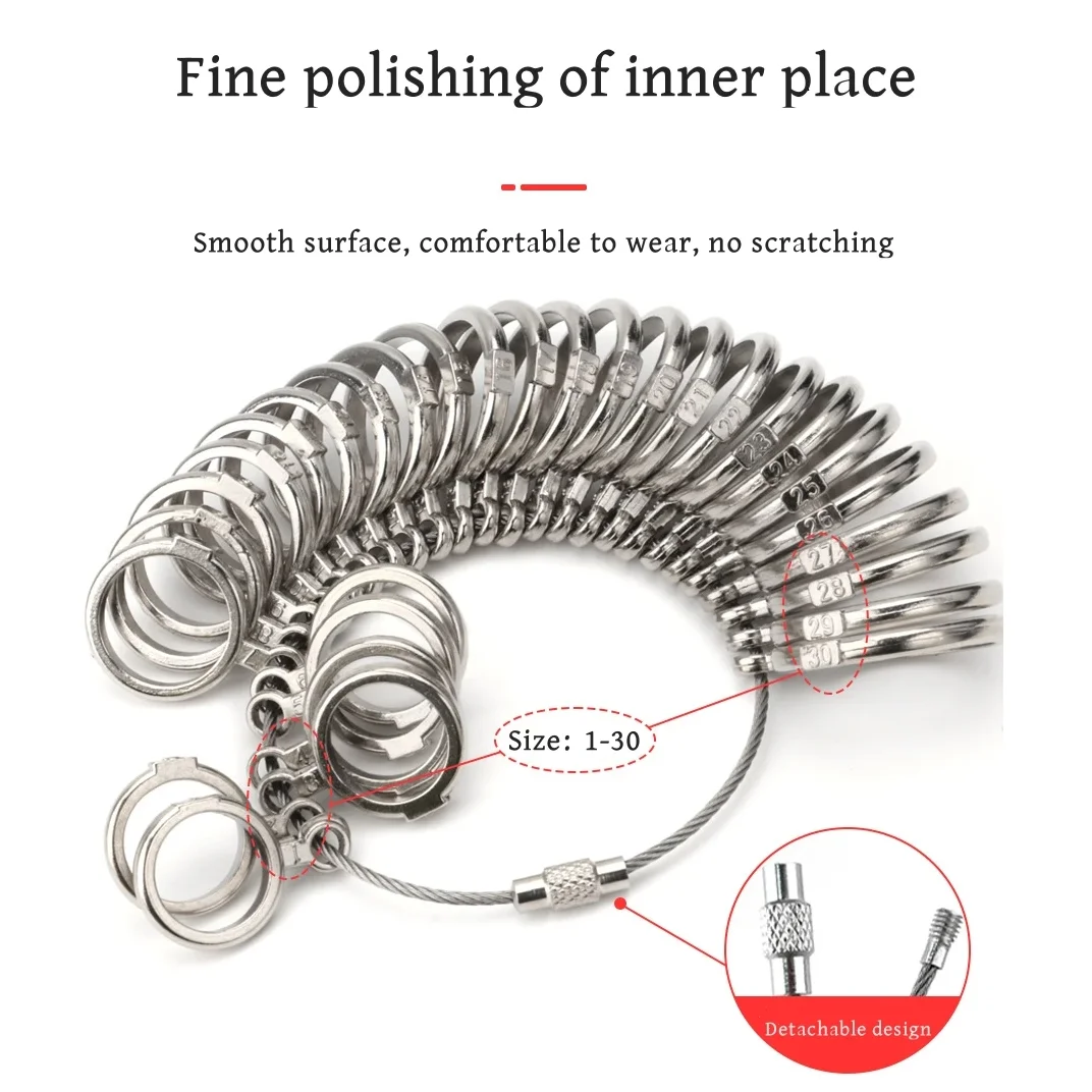 JP/한국 사이즈 휴대용 손가락 링 사이저 측정 스틱 간편 측정 보석 애호가를 위한 완벽한 핏