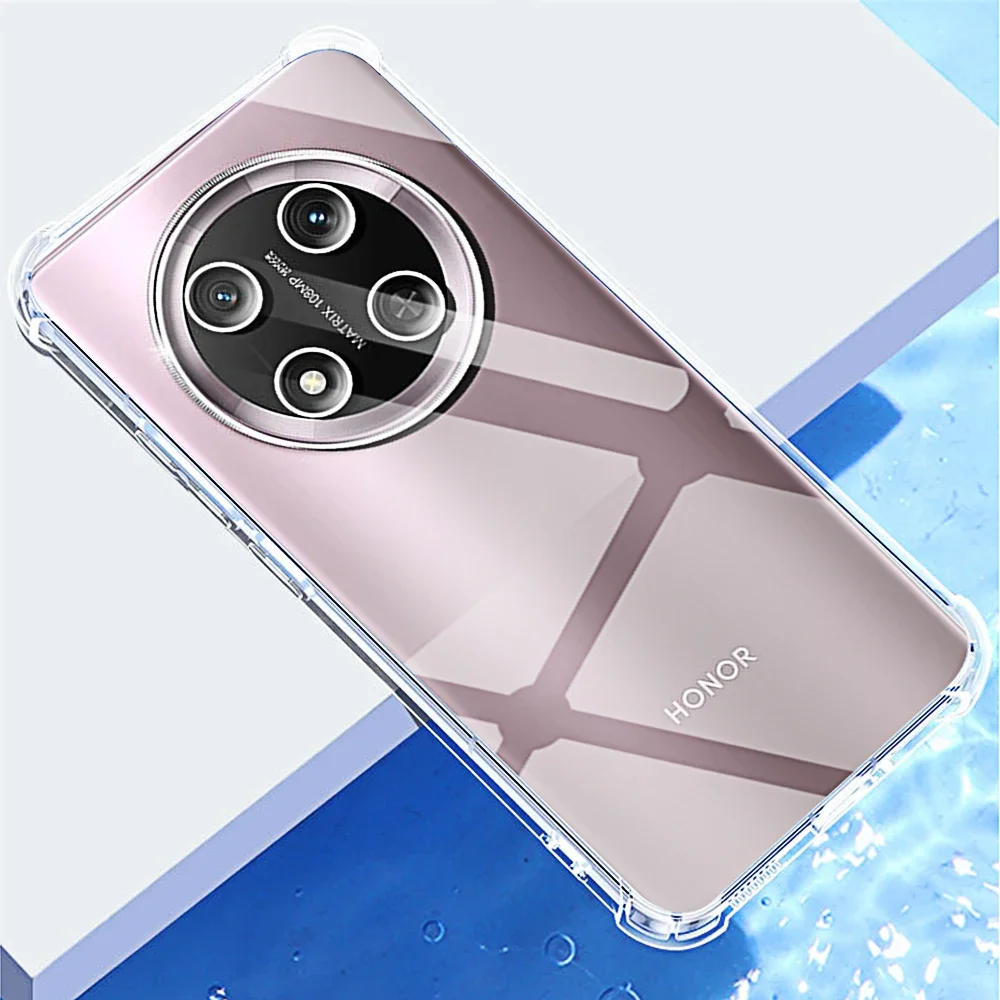 Durable Transparent Shockproof TPU Phone Case with Clear Back Cover