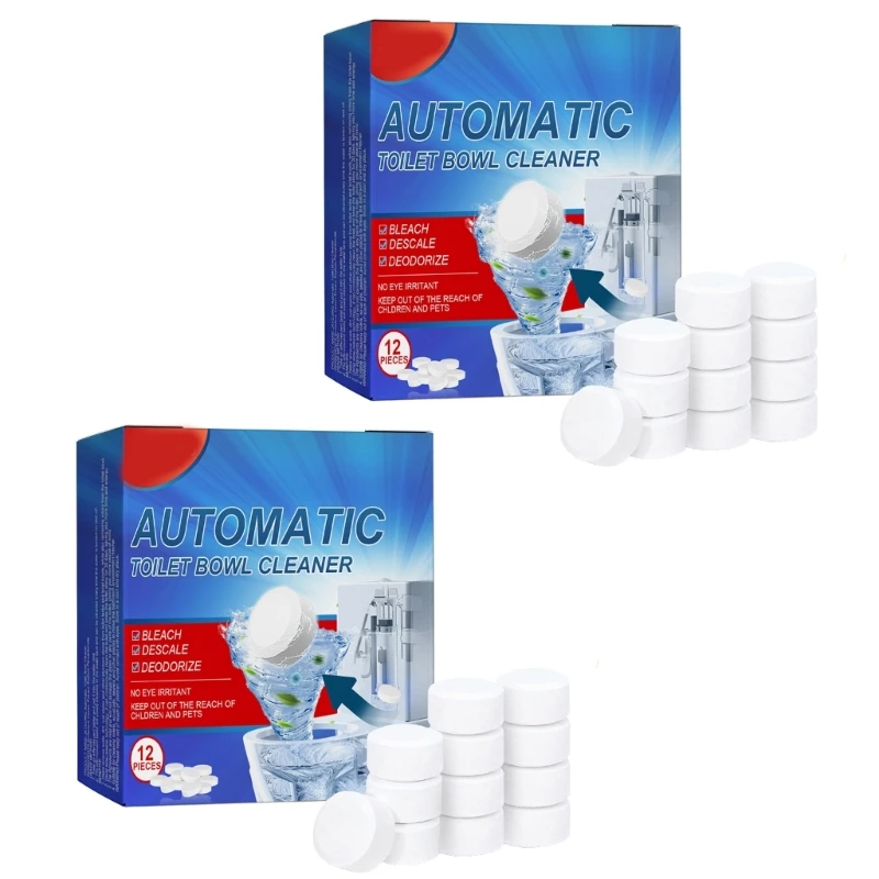 Toilet Cleaner,Toilet Cleaner Tablets,Toilet Cleaner Tablets,Automatic Toilet Bowl Cleaner,Gentle Formula Cleaning Supplies,Strong Deep Decontamination