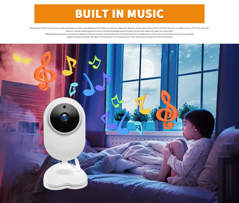 VAVA 5" 720P Video Baby Monitor with Spilt View 2 Cameras Audio and Visual Monitoring Infrared Night Vision and Thermal Monitor home camera system