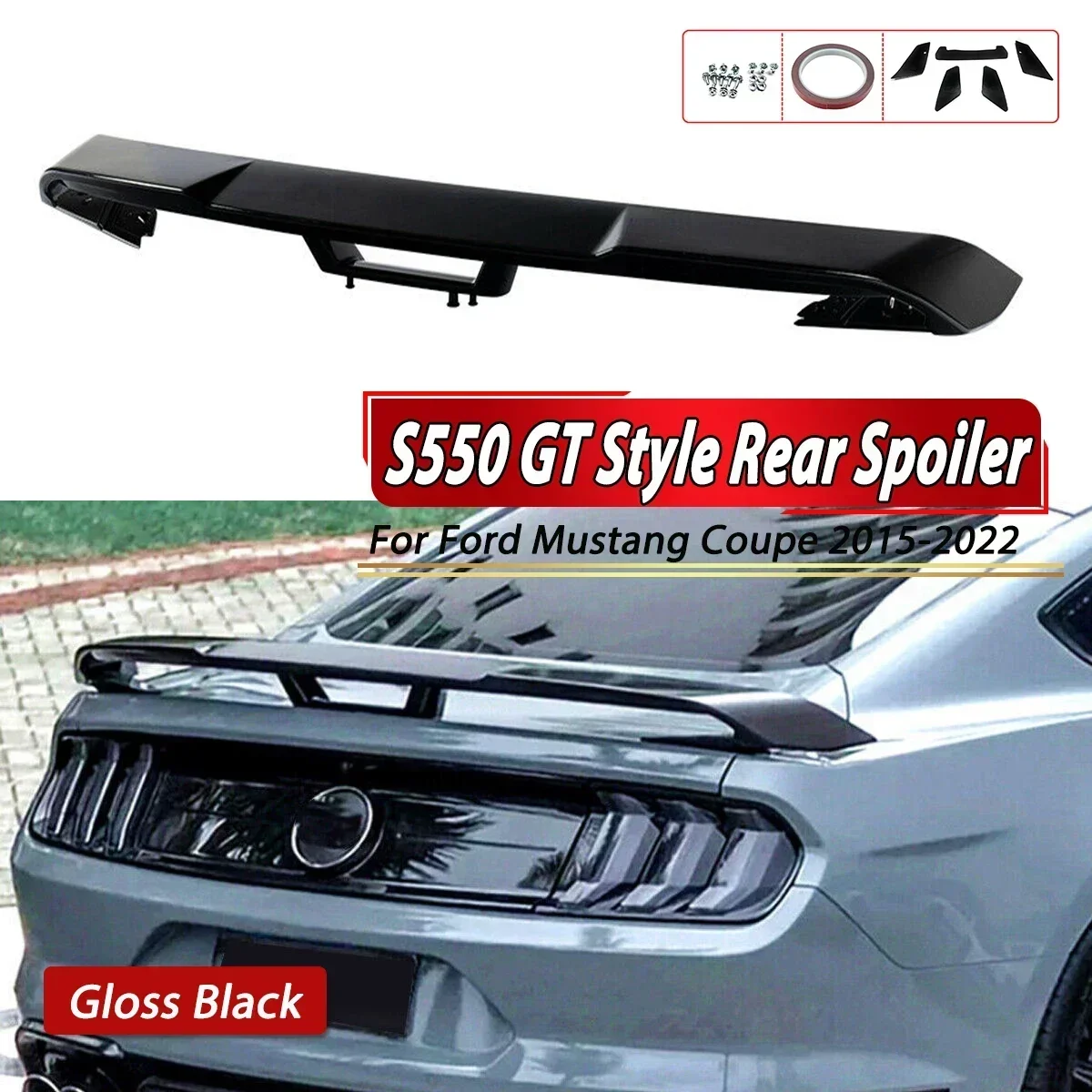 

Глянцевый черный цвет для 2015-2022 FORD MUSTANG S550 GT