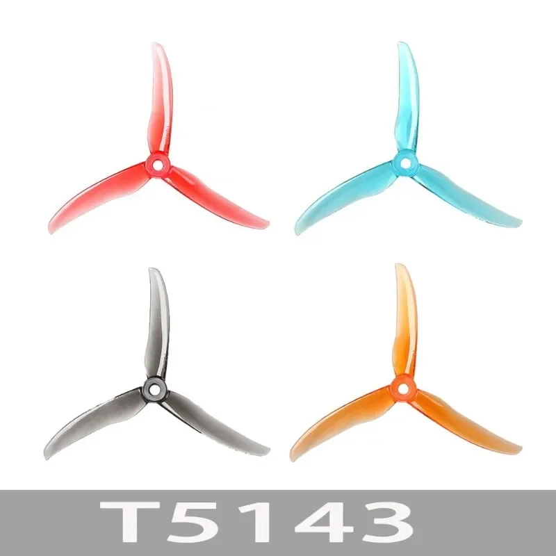 

T-MOTOR T5143 FPV props 4 parts/bag 3 Blade PC Propeller CW CCW propeller prop For game F40 II, f60 II Freestyle Frame