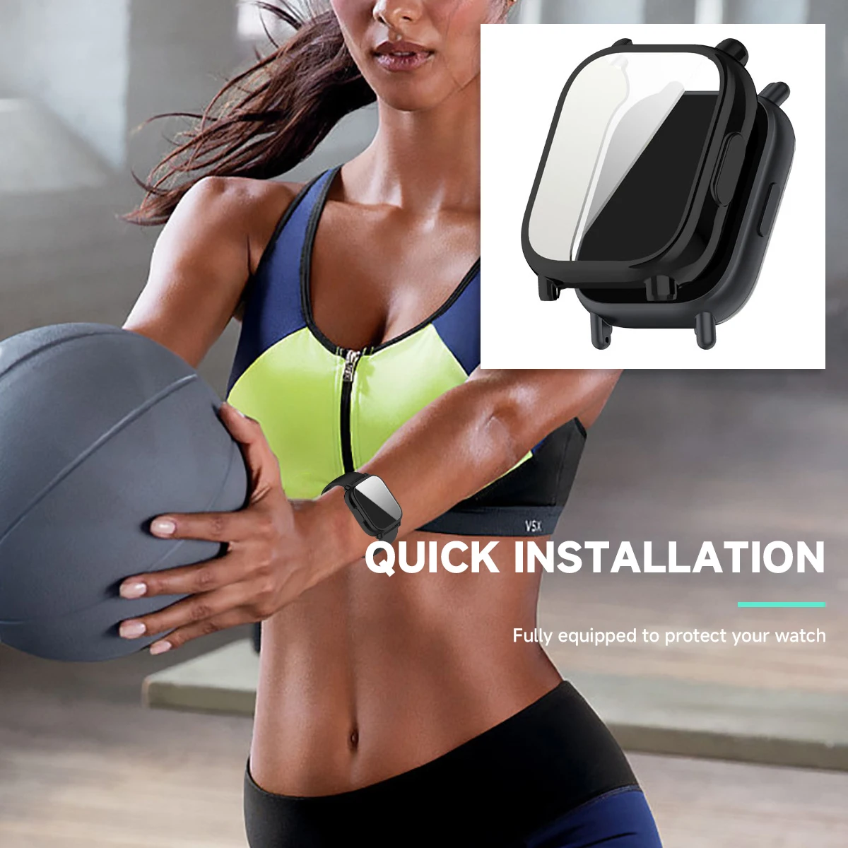 Premium Screen Protector & Breathable Silicone Strap