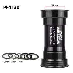 Enhanced Bicycle Pressfit Bottom Bracket for MTB and Road Bikes, Frame Shell 86.5 - 92mm (PF4130 BLACK)