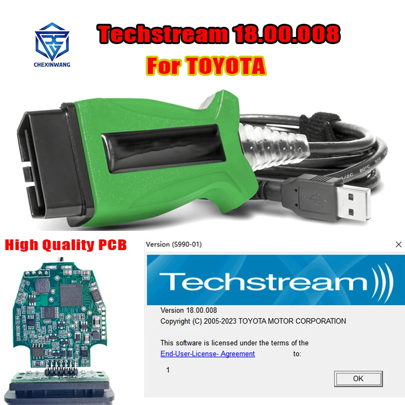 DLC3-For-TOYOTA-2-TOYOTA2-Techstream-V18-00-008-TIS-J2534-Passthru ...