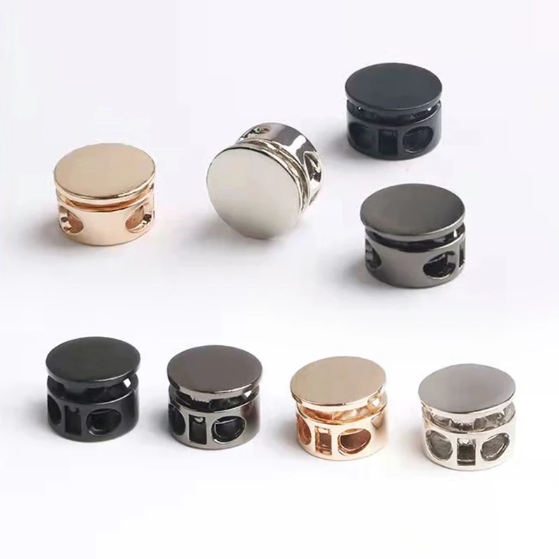 10Pcs Metal Cord Lock Stopper Rope Toggle Clamp Clip Buckle Lanyard End Fastener Backpack Clothing Garments Sewing Accessories
