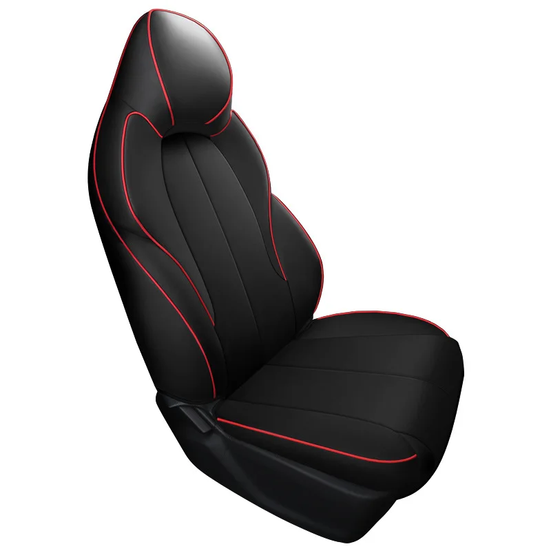 BYD Atto3 Yuan Plus용 통기성 가죽 카시트 커버, 사계절 범용 올 인클루시브 특수 시트 쿠션, 자동차 인테리어