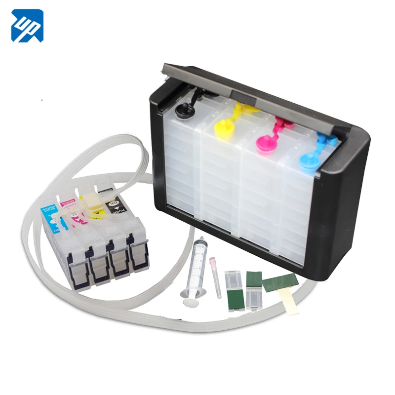 Continuous Ink Supply System Empty Ink Supply System CISS for EPSON XP-2100 XP-2105 XP-3100 XP-3105 XP-4100 XP-4105 WF-2810 WF-2830 XP-4155 without chip