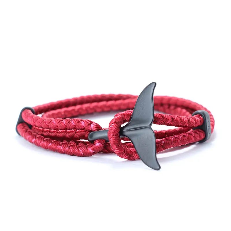New Roman Whale Tail Armband Für Männer Multilayer Einstellbare Kiel Seil Braclet Marine Tier Braslet Homme Geschenk Für Ihn Pulseira – Detail 11