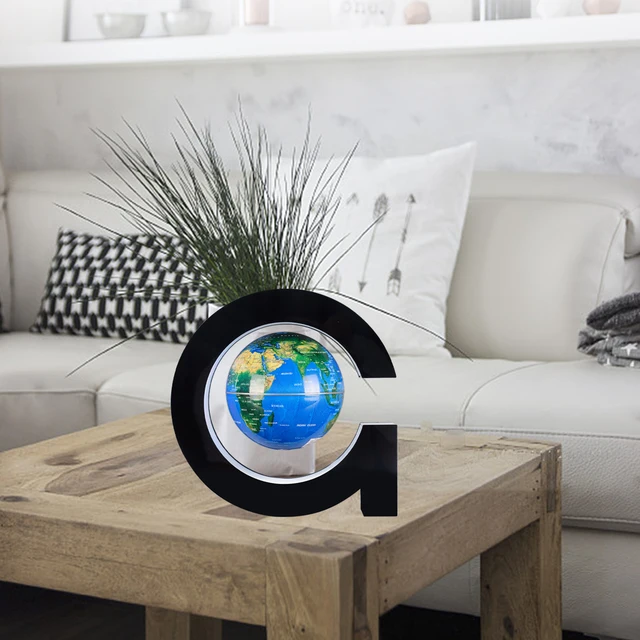 Magnetic Levitation Floating Globe with Color Changing LED World Map for Home Office Bedroom Desk Gadget Decor Birthday Gifts 3