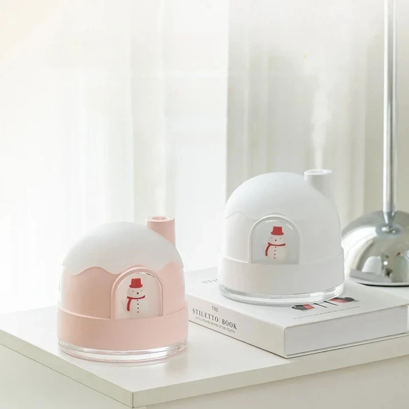 Christmas SnowRoom Night Light Humidifier Spray Hydration Air Moisturizing Beauty USB Desktop Bedroom Silent Humidifier Gift