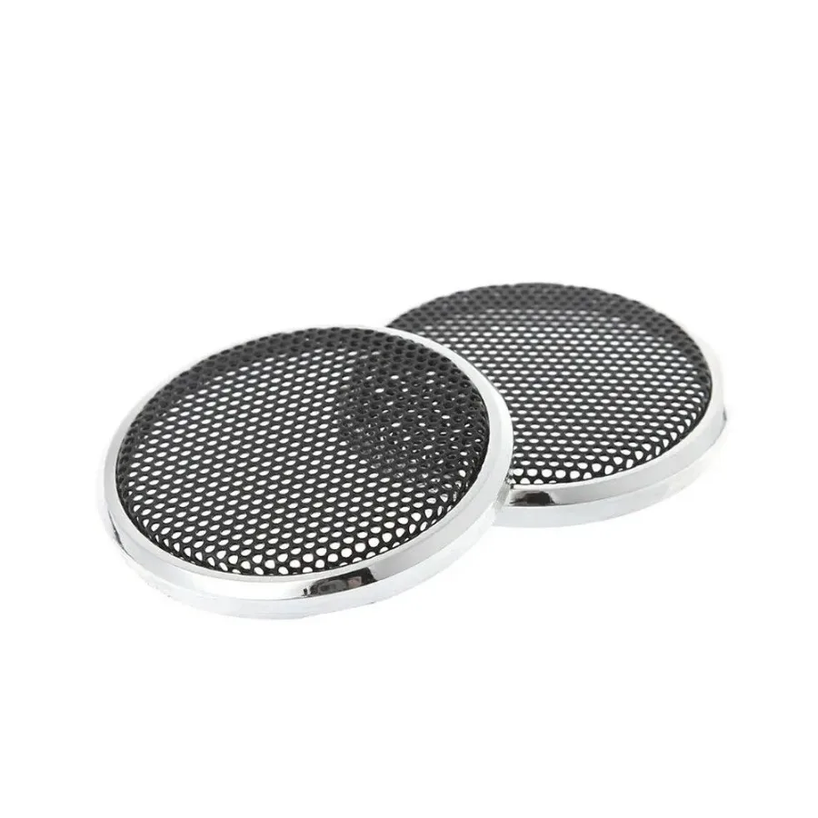 2Pcs Car Speaker Decorative Circle Auto Audio Dust Cover Auto Interior Decoration Car Speaker Grill Protective Cover Universal