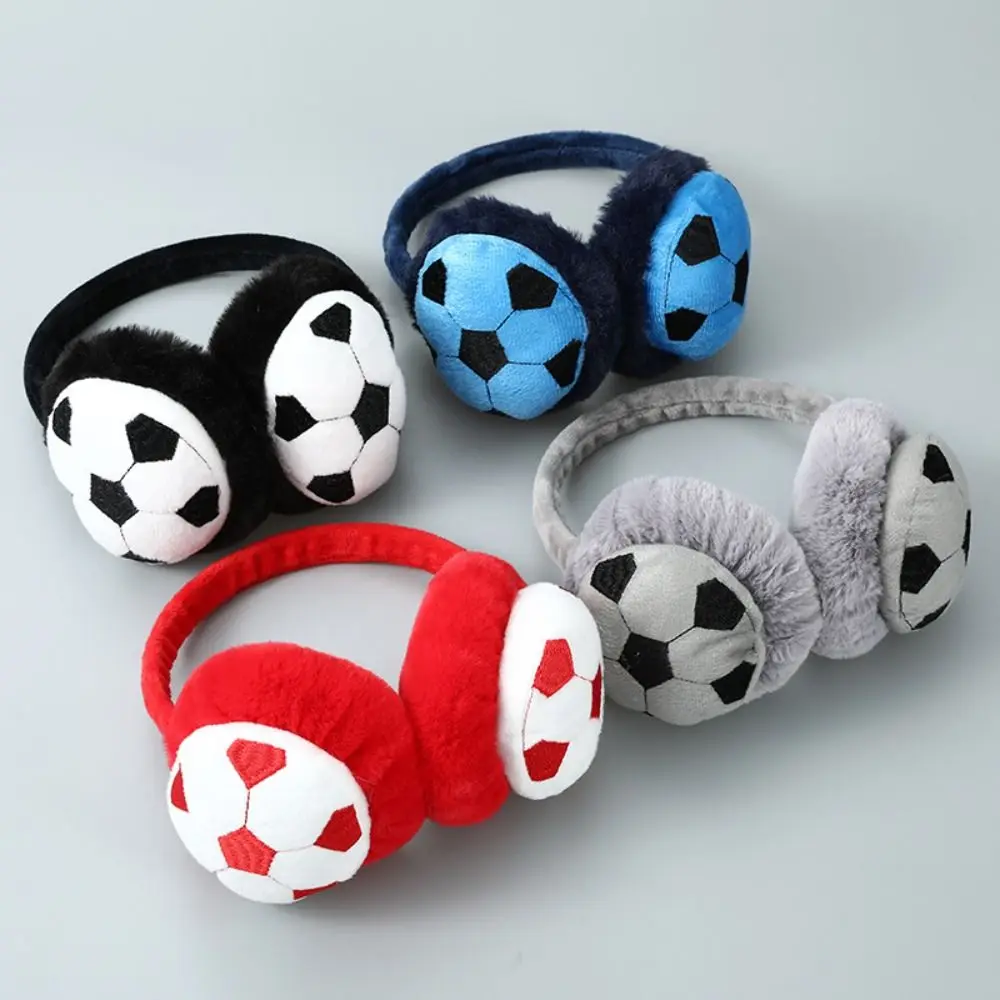 Fashion Football Ear Warmer Thickened Keep Warm Kids Earmuffs Anti-Freeze Ear Protection Earmuff for Children’s Gifts