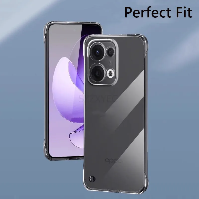 Frameless Clear Shockproof Hard Back Cover Case