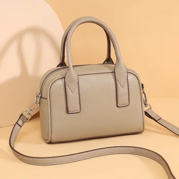 2025 Retro genuine leather Crossbody Bag Women's High quality pillow bag