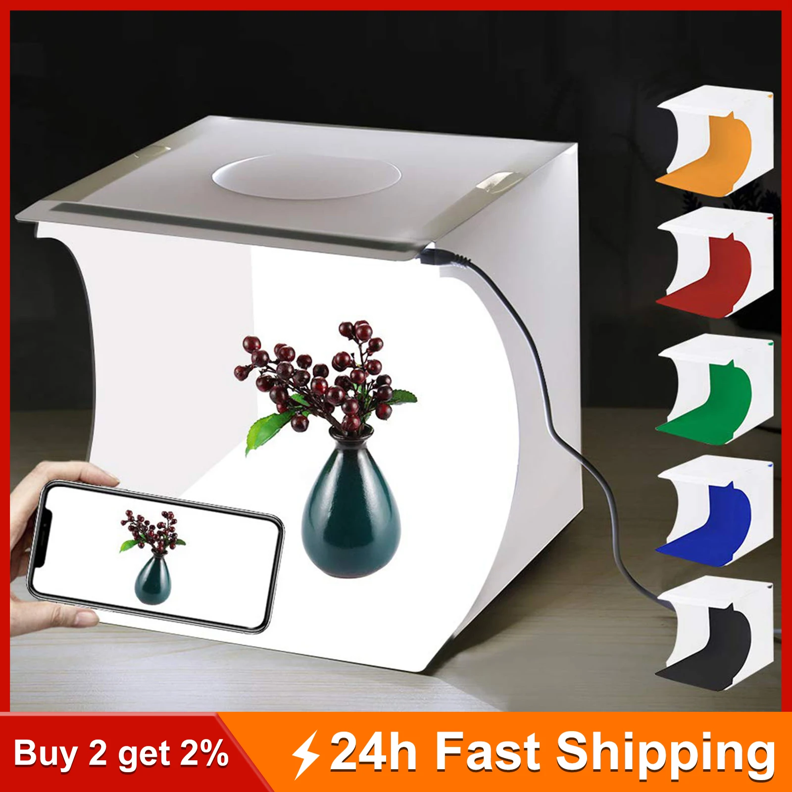 Buy Lightbox for product photography - Portable photo studio