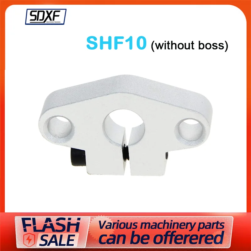 Flange Mount Linear Rail SHF Series Aluminum Alloy Shaft Support Linear Rod Shaft Support SHF10 Holder Linear Rail End Bracket